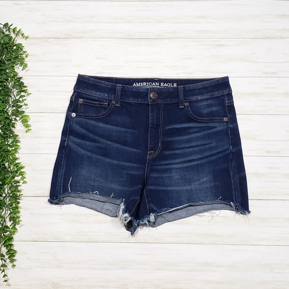 American Eagle Outfitters Pants - American Eagle Cutoff Hi Rise Shortie Shorts